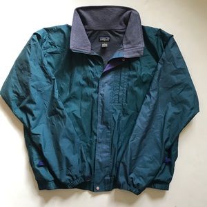VTG PATAGONIA JACKET TURQUOISE PURPLE MENS LARGE